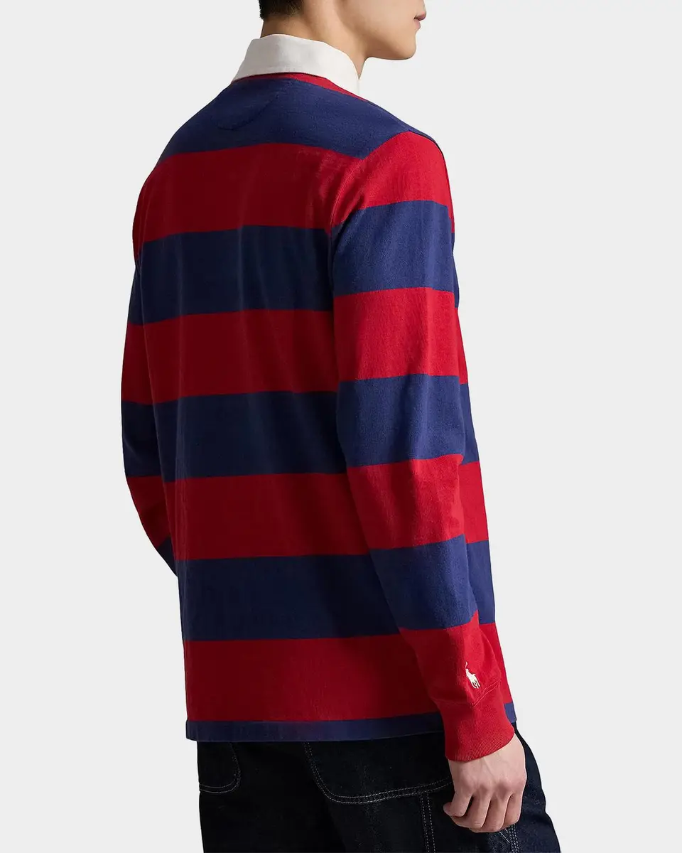 Polo Ralph Lauren Men's Phillies Rugby Striped Stretch-Cotton Jersey Long-Sleeve Polo Shirt | Thumbnail 3 Polo Ralph Lauren Men's Phillies Rugby Striped Stretch-Cotton Jersey Long-Sleeve Polo Shirt | Thumbnail 3