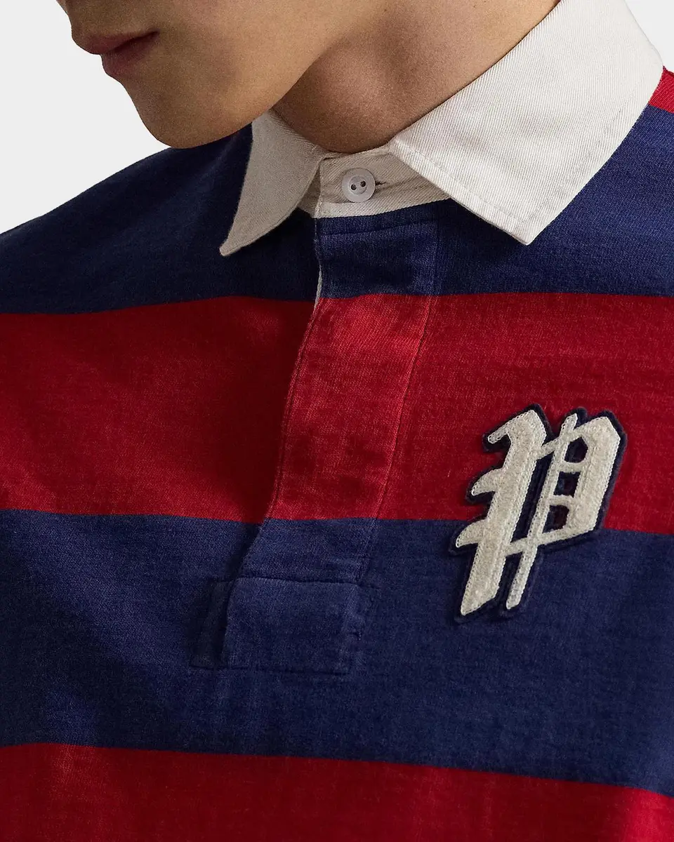 Polo Ralph Lauren Men's Phillies Rugby Striped Stretch-Cotton Jersey Long-Sleeve Polo Shirt | Thumbnail 5 Polo Ralph Lauren Men's Phillies Rugby Striped Stretch-Cotton Jersey Long-Sleeve Polo Shirt | Thumbnail 5