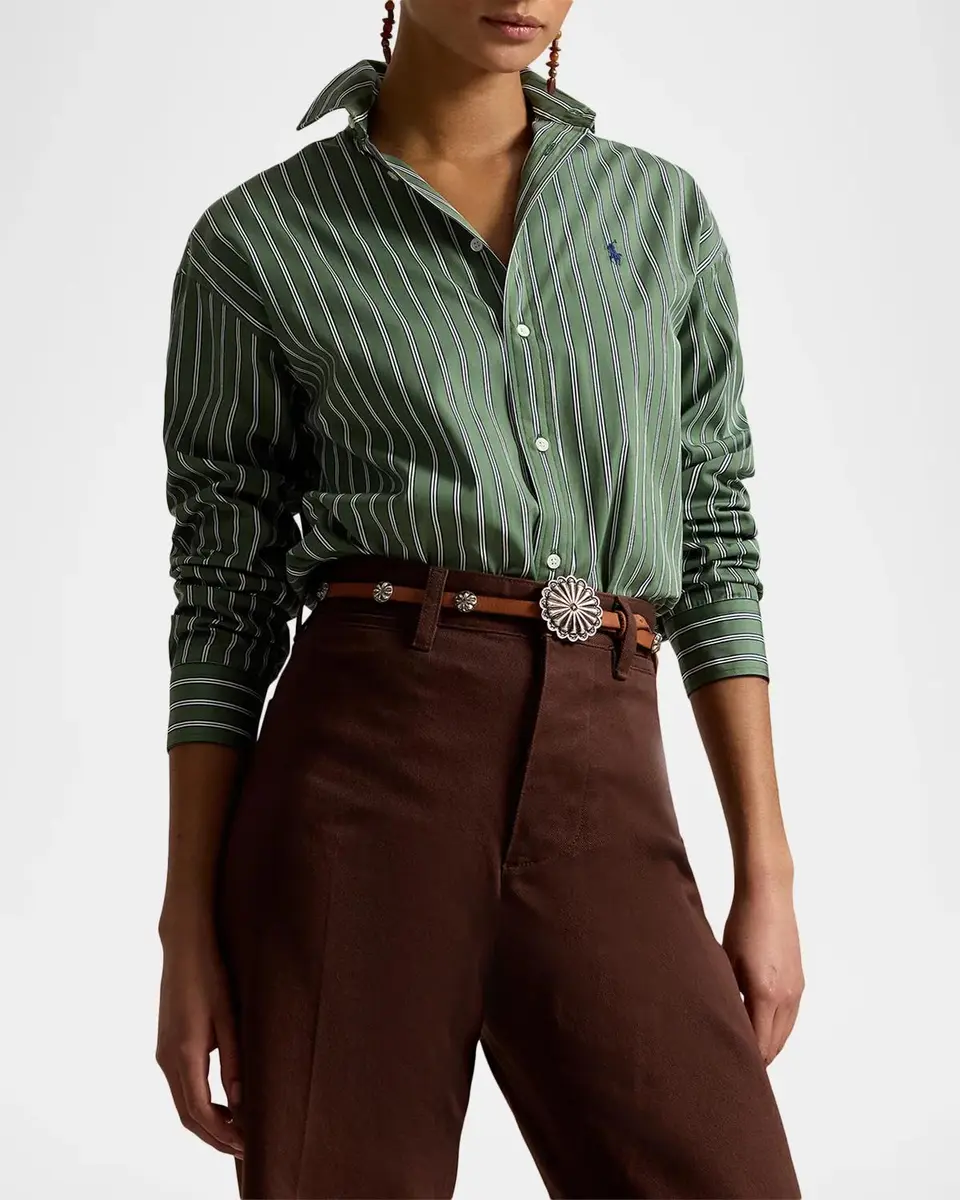 Polo Ralph Lauren Relaxed Fit Striped Cotton Shirt | Thumbnail 4 Polo Ralph Lauren Relaxed Fit Striped Cotton Shirt | Thumbnail 4
