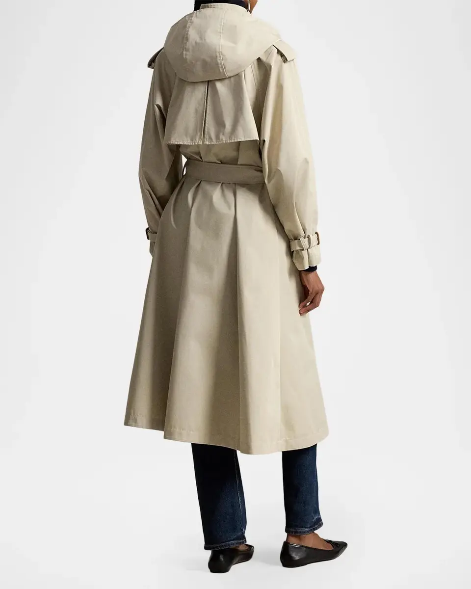 Polo Ralph Lauren Buckled-Scarf Hooded Trench Coat | Thumbnail 3 Polo Ralph Lauren Buckled-Scarf Hooded Trench Coat | Thumbnail 3