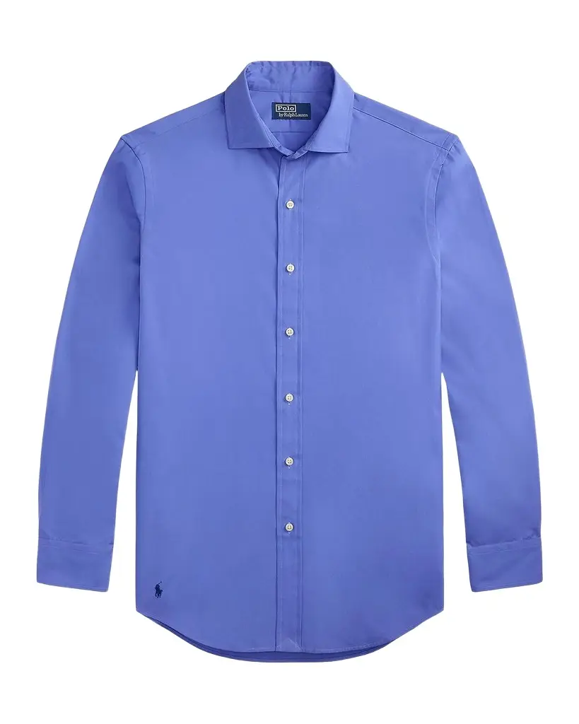 Polo Ralph Lauren Men's Cotton Embroidered-Pony Button-Front Shirt