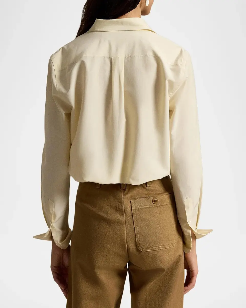Polo Ralph Lauren Relaxed Fit Cotton-Silk Shirt | Thumbnail 3 Polo Ralph Lauren Relaxed Fit Cotton-Silk Shirt | Thumbnail 3