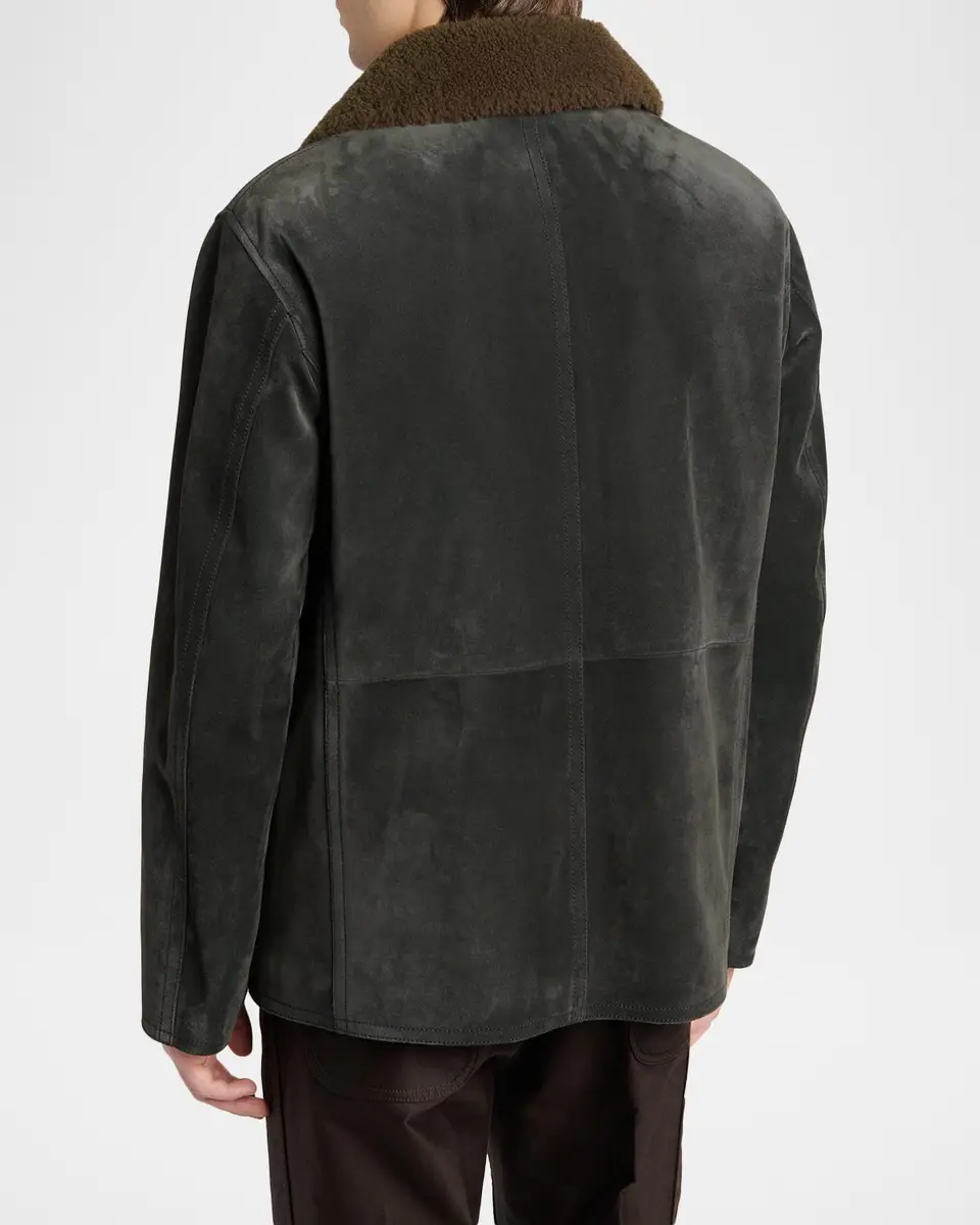 TOM FORD Boutique Men's Suede Double-Breasted Jacket | Thumbnail 3 TOM FORD Boutique Men's Suede Double-Breasted Jacket | Thumbnail 3