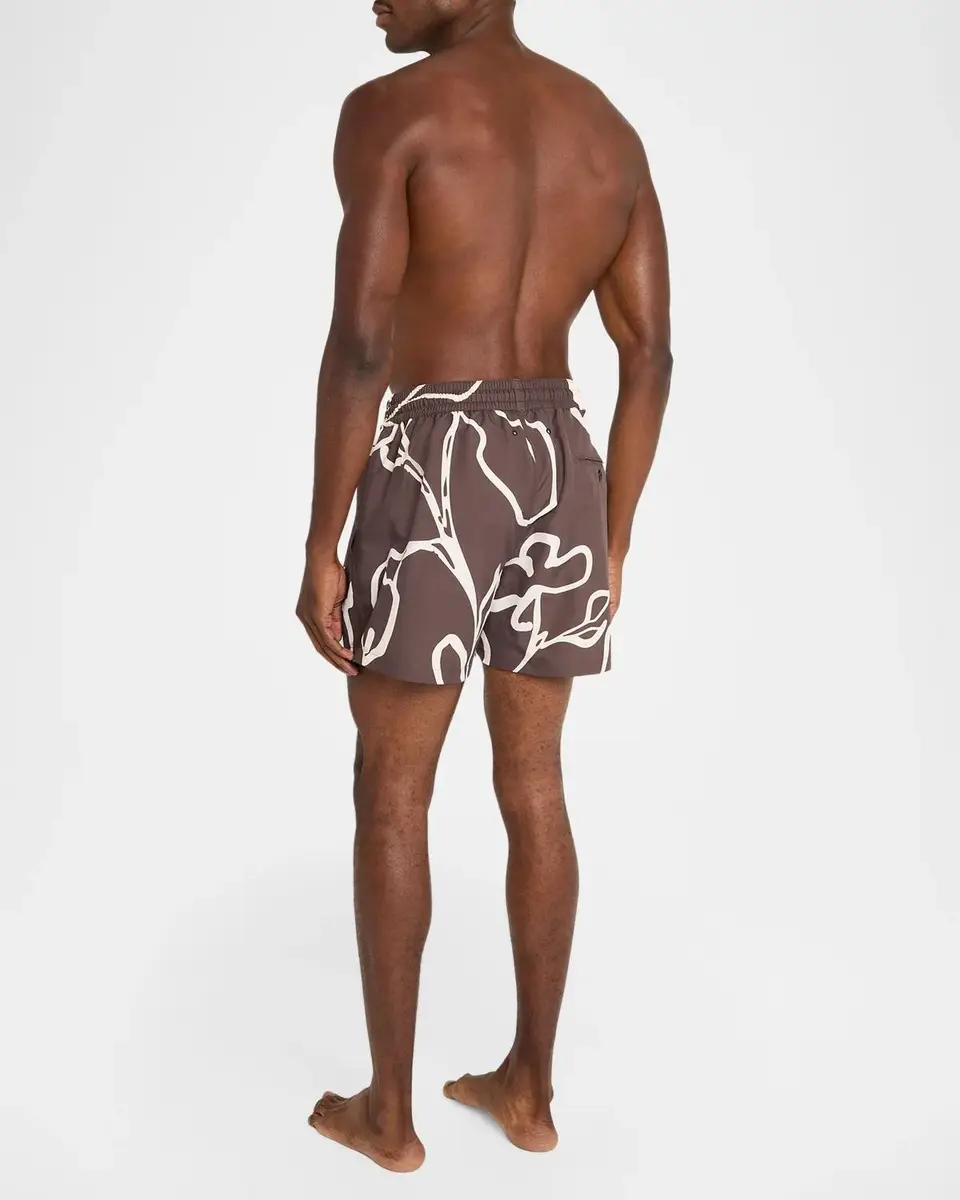 Frescobol Carioca Men's Rio Flor Swim Trunks | Thumbnail 3 Frescobol Carioca Men's Rio Flor Swim Trunks | Thumbnail 3