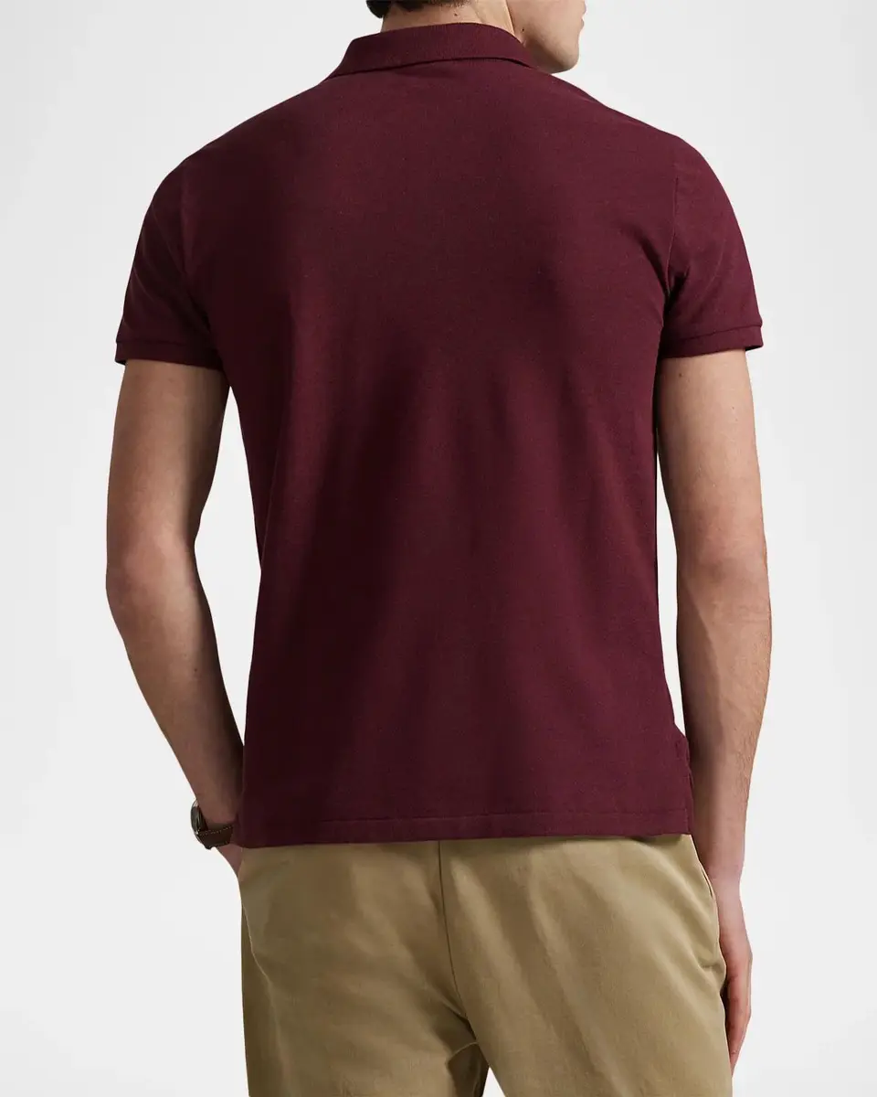 Polo Ralph Lauren Men's The Iconic Custom Slim Fit Mesh Polo Shirt | Thumbnail 3 Polo Ralph Lauren Men's The Iconic Custom Slim Fit Mesh Polo Shirt | Thumbnail 3