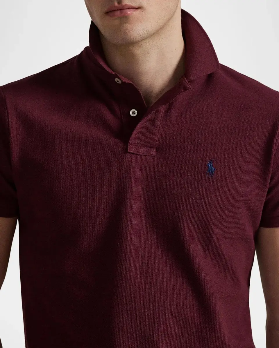 Polo Ralph Lauren Men's The Iconic Custom Slim Fit Mesh Polo Shirt | Thumbnail 5 Polo Ralph Lauren Men's The Iconic Custom Slim Fit Mesh Polo Shirt | Thumbnail 5