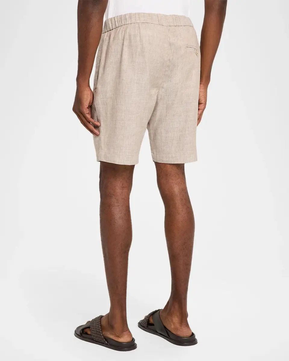 Frescobol Carioca Men's Felipe Linen & Cotton Drawstring Shorts | Thumbnail 3 Frescobol Carioca Men's Felipe Linen & Cotton Drawstring Shorts | Thumbnail 3