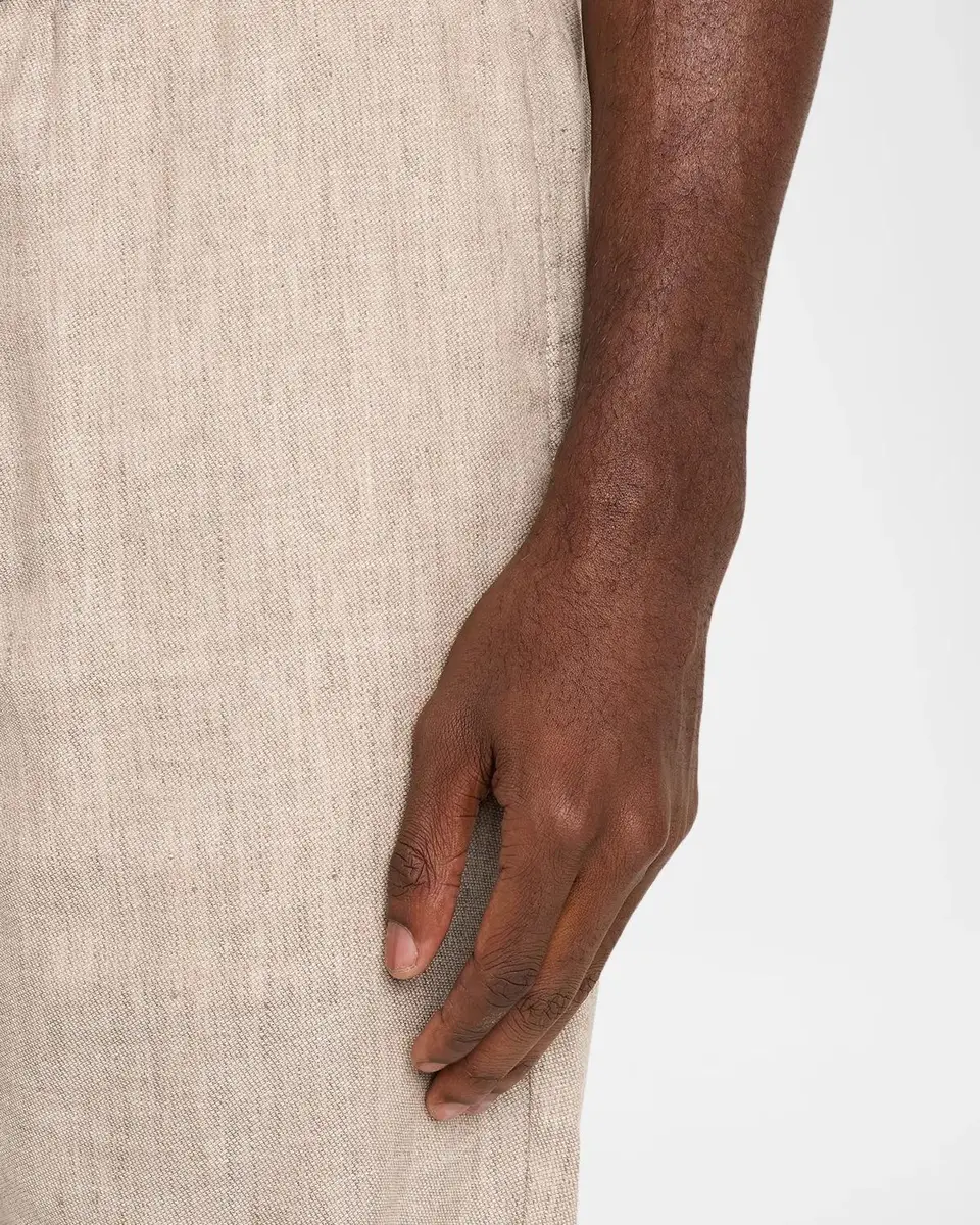 Frescobol Carioca Men's Felipe Linen & Cotton Drawstring Shorts | Thumbnail 5 Frescobol Carioca Men's Felipe Linen & Cotton Drawstring Shorts | Thumbnail 5