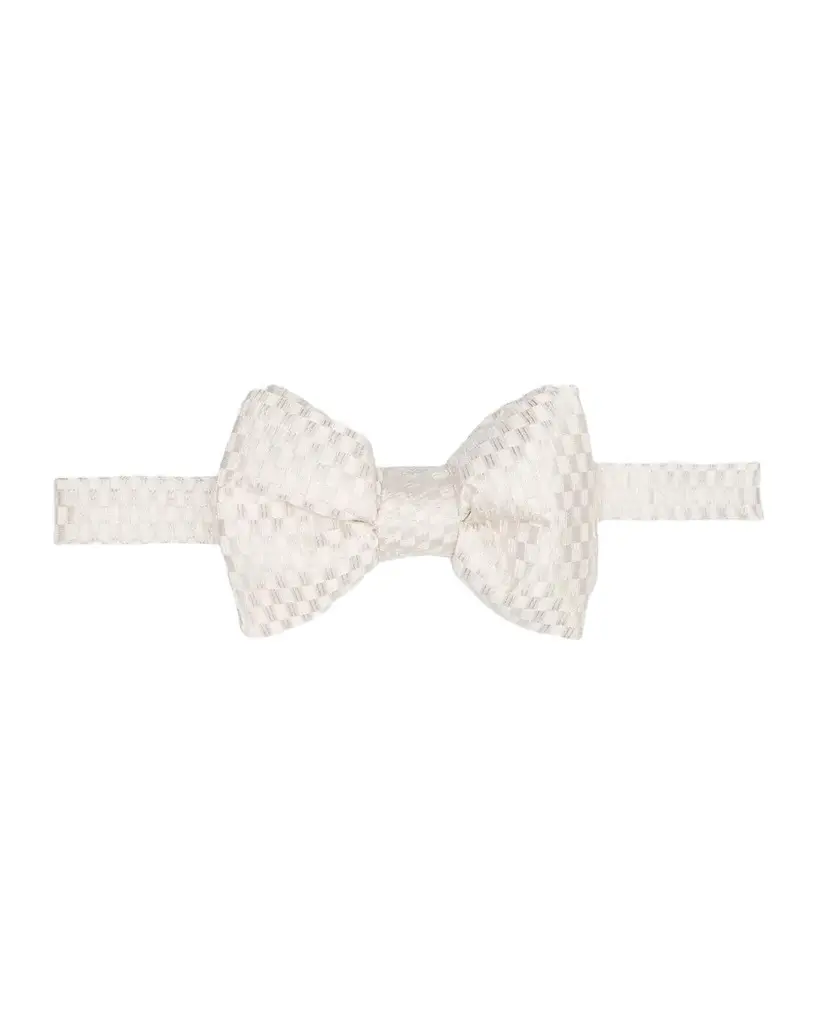 Tom Ford Men's Woven Check Silk Bow Tie