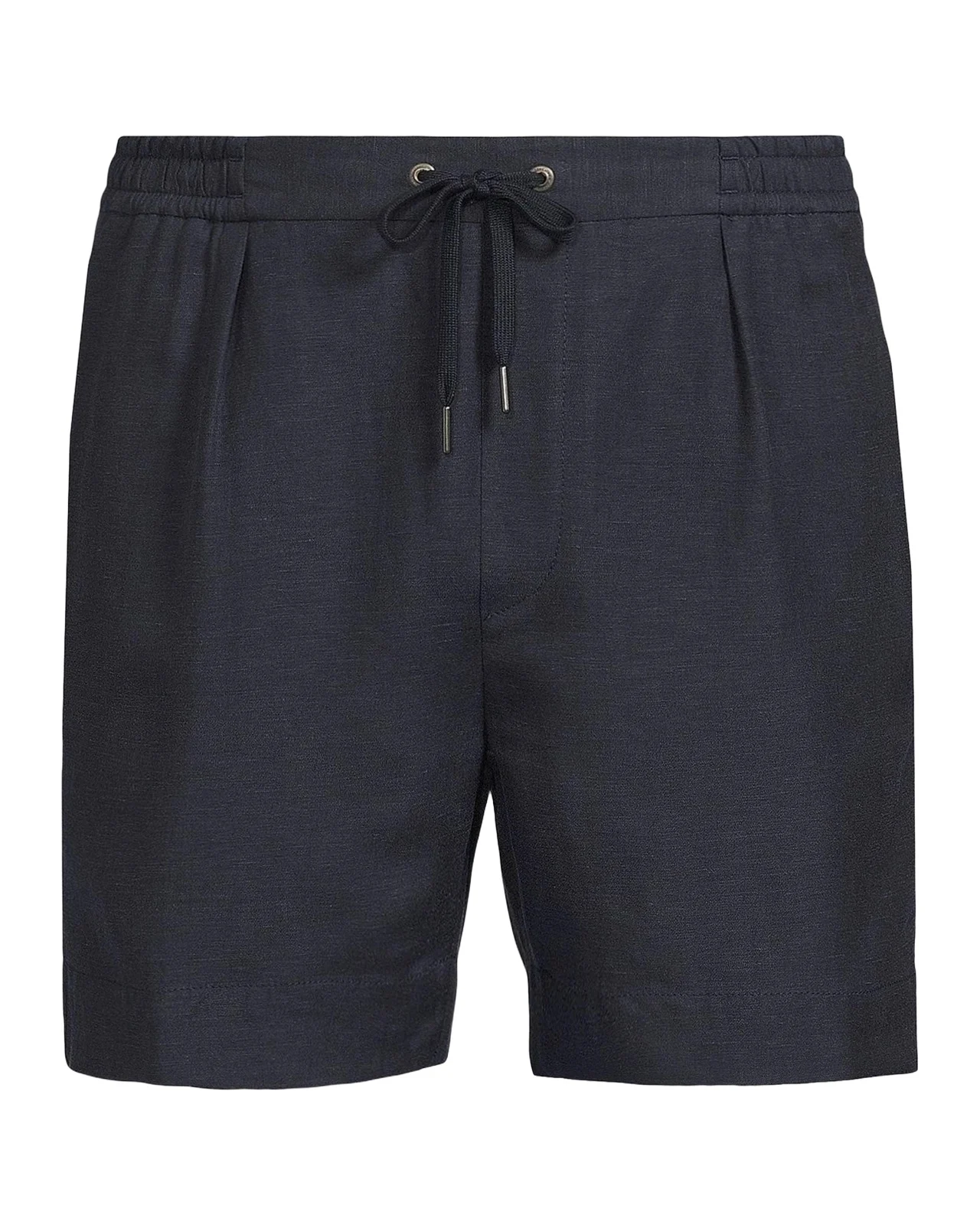 Men's Hand-Tailored Pleated Silk-Linen Shorts Men's Hand-Tailored Pleated Silk-Linen Shorts