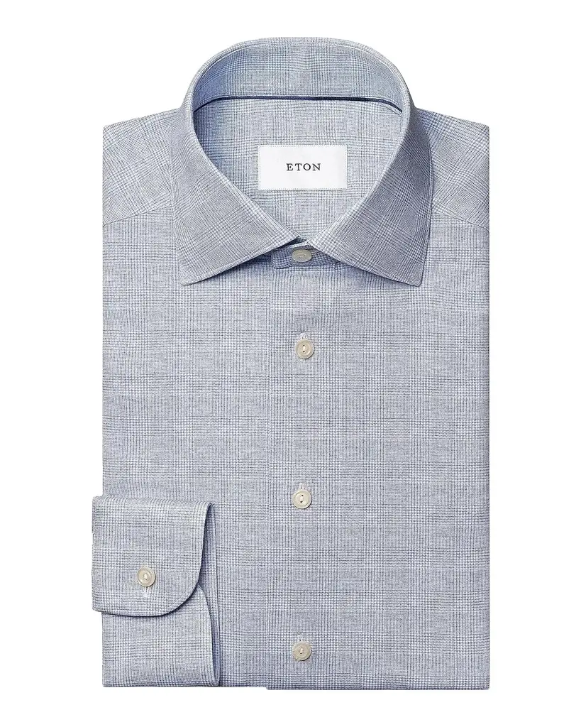 Eton Men's Check Stretch-Cotton Slim-Fit Shirt