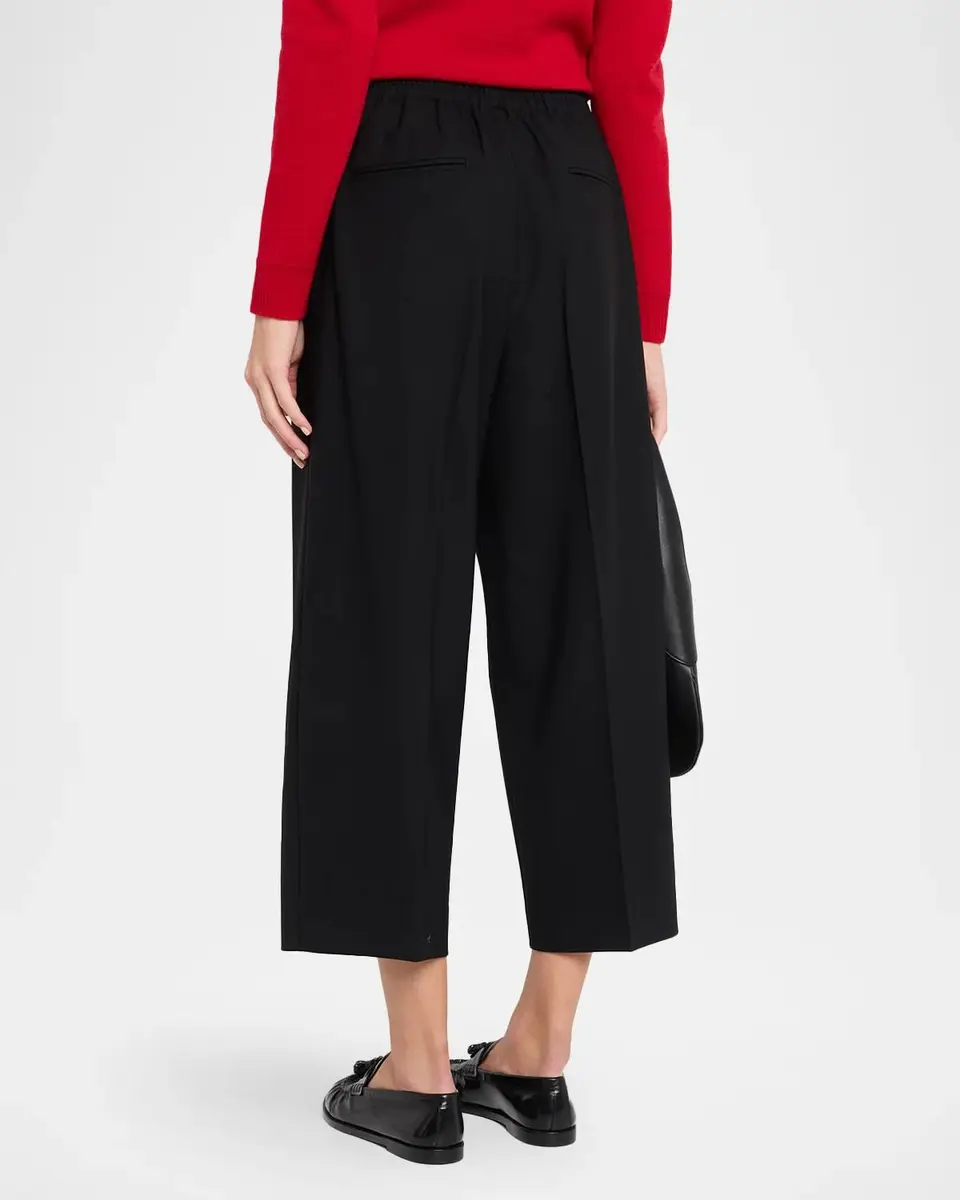 Maria McManus Drawstring Pleated Straight-Leg Crop Trousers | Thumbnail 3