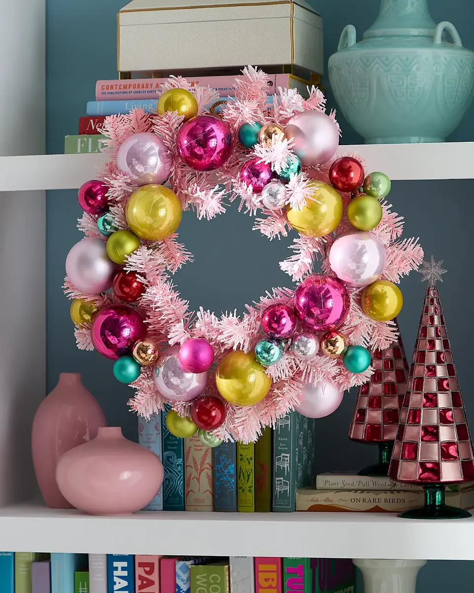 Cody Foster & Co 19" Small Flocked Wreath