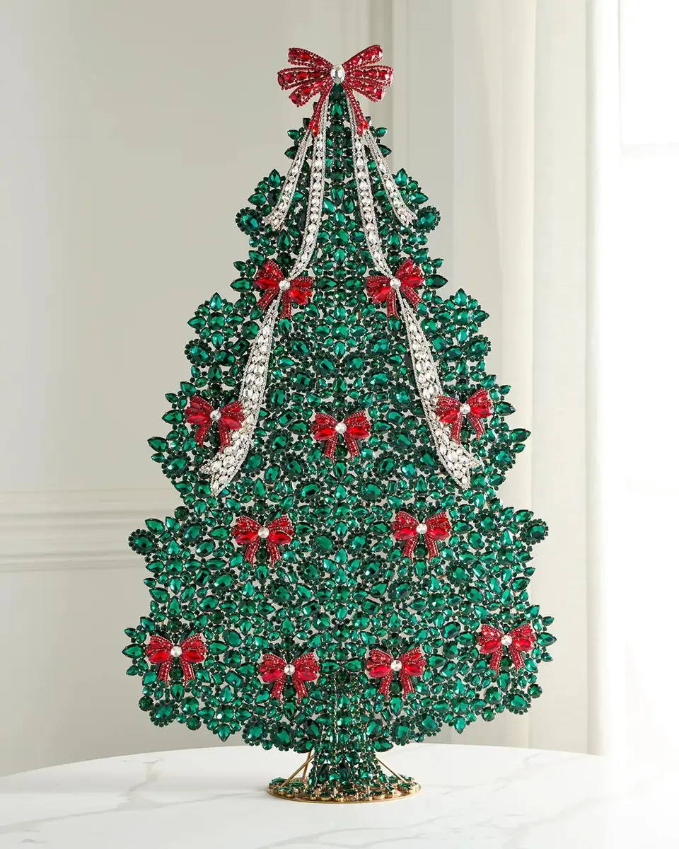 Sainty + Eric Extra-Large Crystal Christmas Tree Tabletop