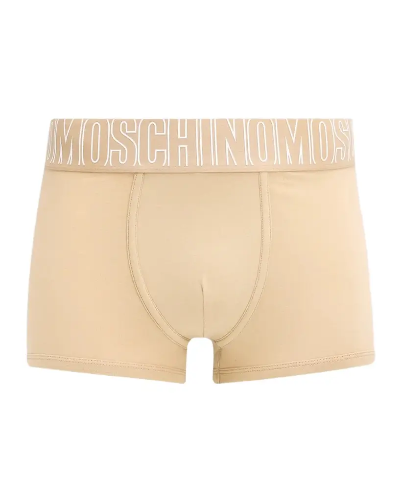 MOSCHINO Rubber Logo Stretch-Cotton Boxer Briefs