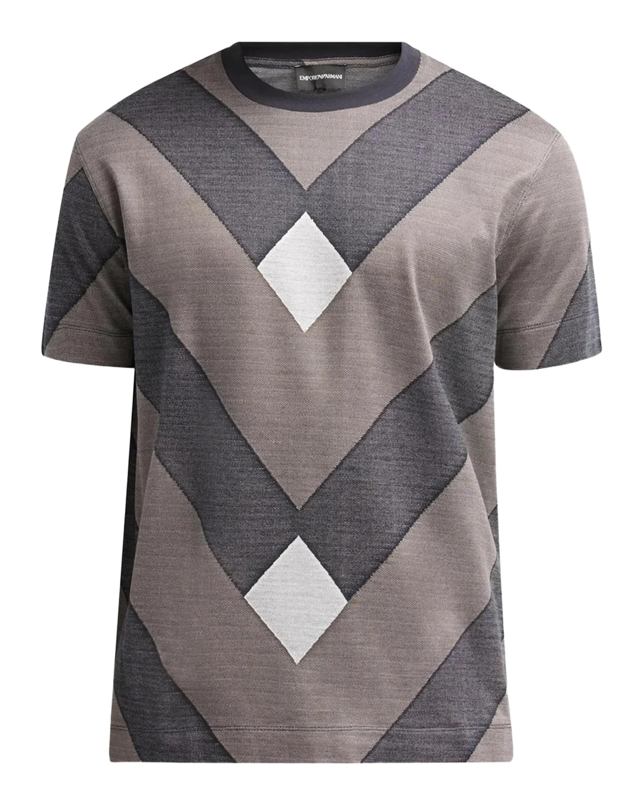 Men's Geometric-Print Jersey Crewneck T-Shirt Men's Geometric-Print Jersey Crewneck T-Shirt