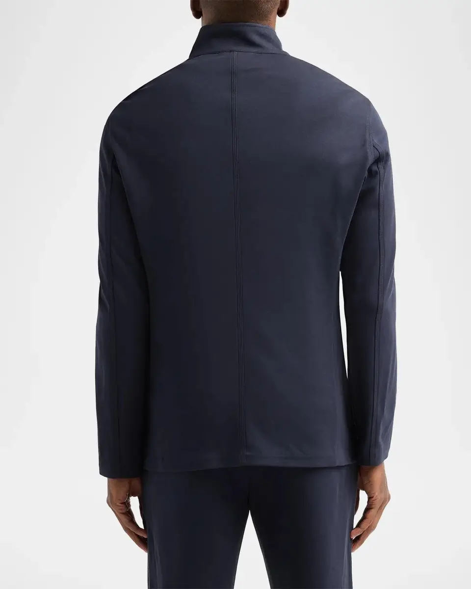 Emporio Armani Men's Asymmetric Stretch Jersey Jacket | Thumbnail 3 Emporio Armani Men's Asymmetric Stretch Jersey Jacket | Thumbnail 3