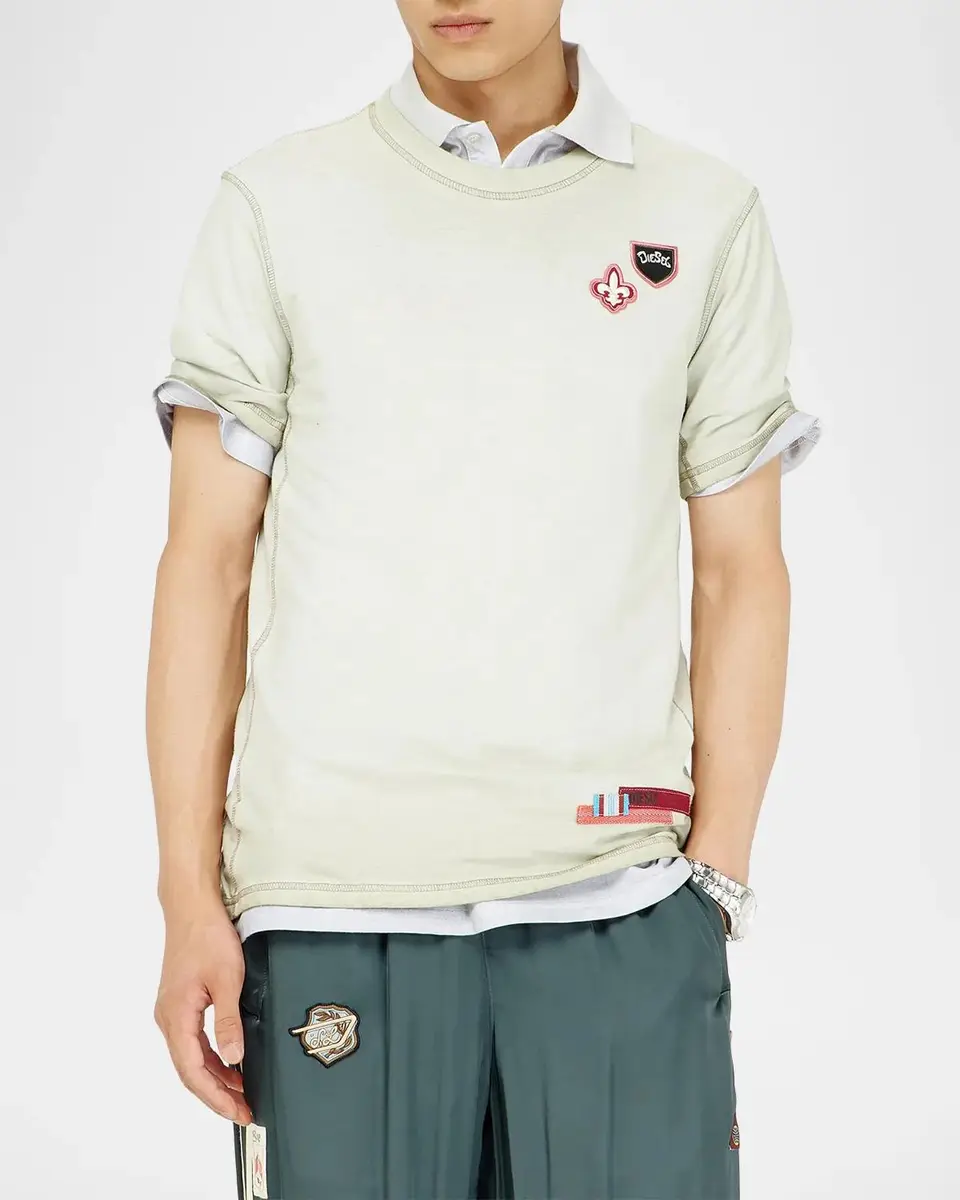Diesel Men's Bowie Slim-Fit T-Shirt | Thumbnail 4 Diesel Men's Bowie Slim-Fit T-Shirt | Thumbnail 4