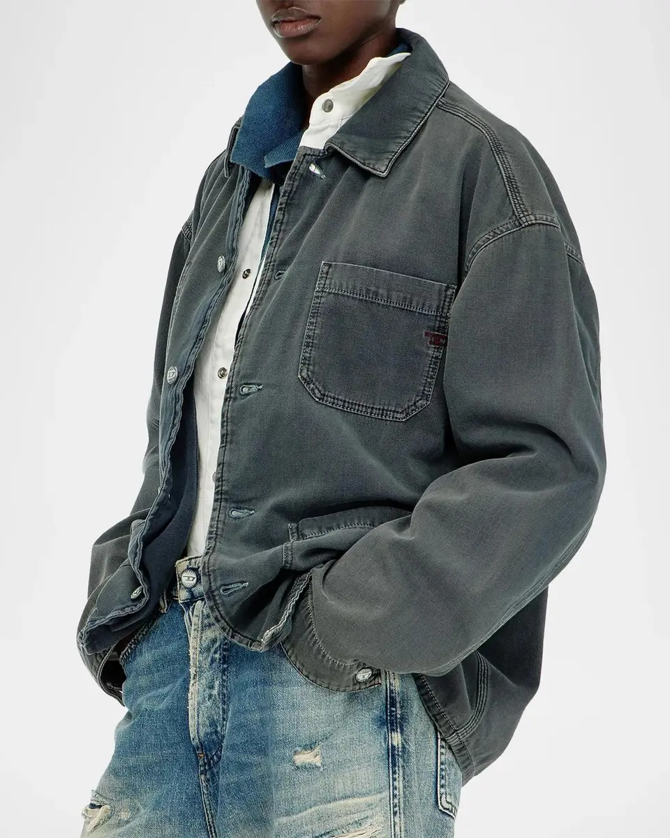 Diesel Men's Stack Cotton Utility Jacket | Thumbnail 5