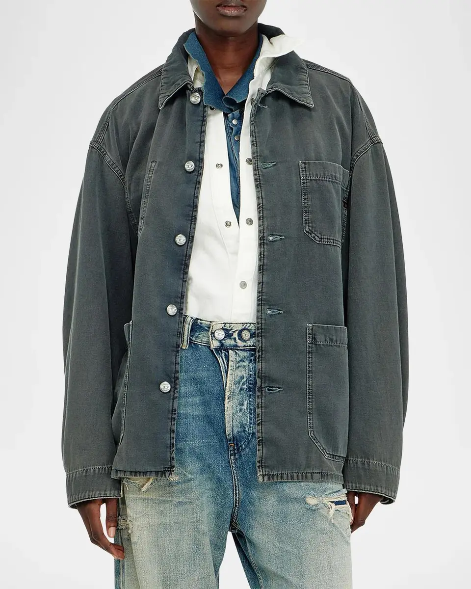 Diesel Men's Stack Cotton Utility Jacket | Thumbnail 6