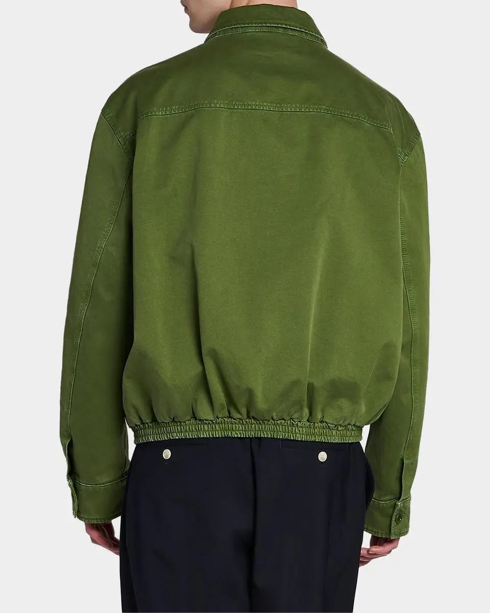 Marni Men's Cotton Full-Zip Blouson Jacket | Thumbnail 3 Marni Men's Cotton Full-Zip Blouson Jacket | Thumbnail 3