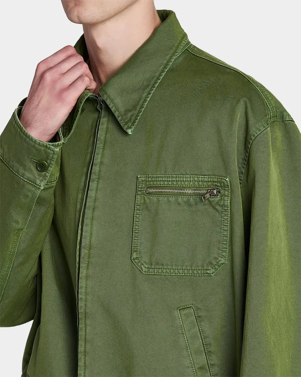 Marni Men's Cotton Full-Zip Blouson Jacket | Thumbnail 5 Marni Men's Cotton Full-Zip Blouson Jacket | Thumbnail 5