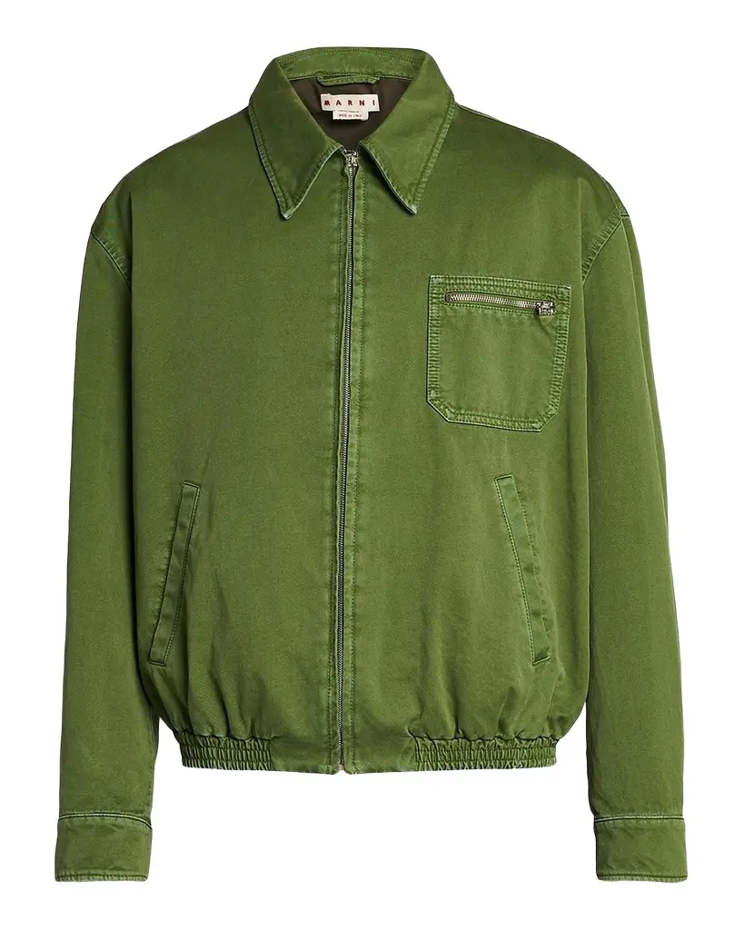 Marni Men's Cotton Full-Zip Blouson Jacket