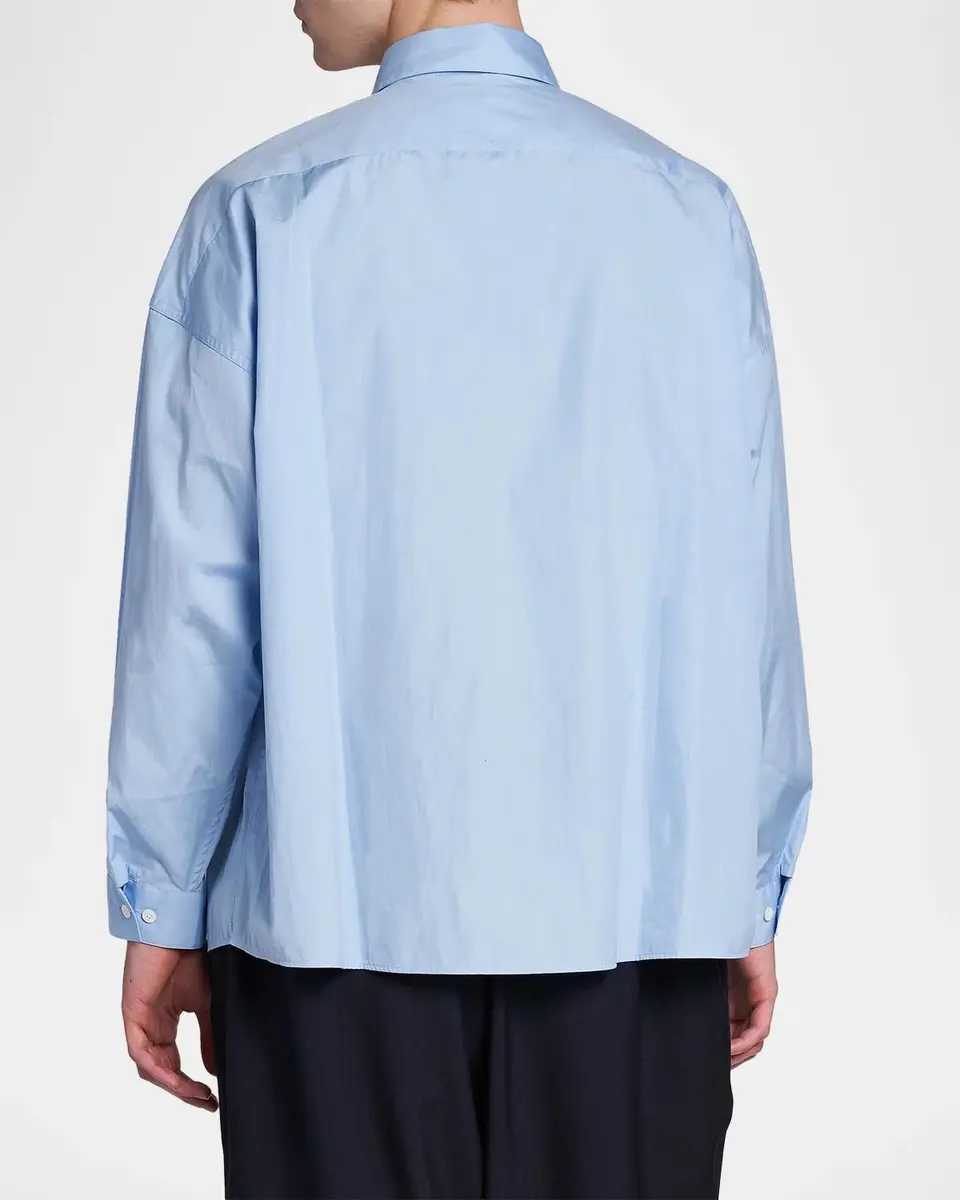 Marni Men's Logo Cotton Poplin Shirt | Thumbnail 3