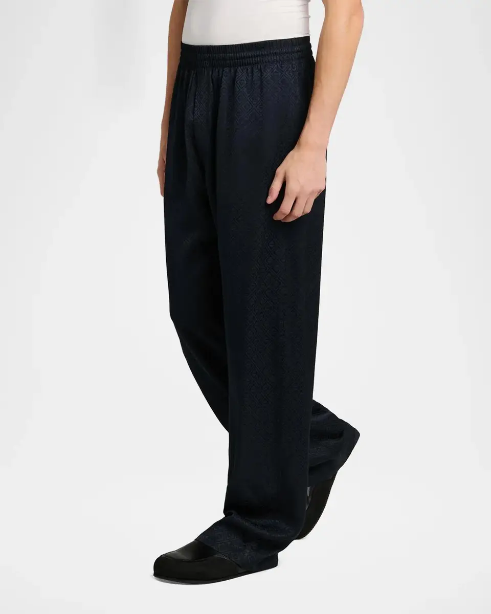 Casablanca Men's Monogram Satin Trousers | Thumbnail 4 Casablanca Men's Monogram Satin Trousers | Thumbnail 4