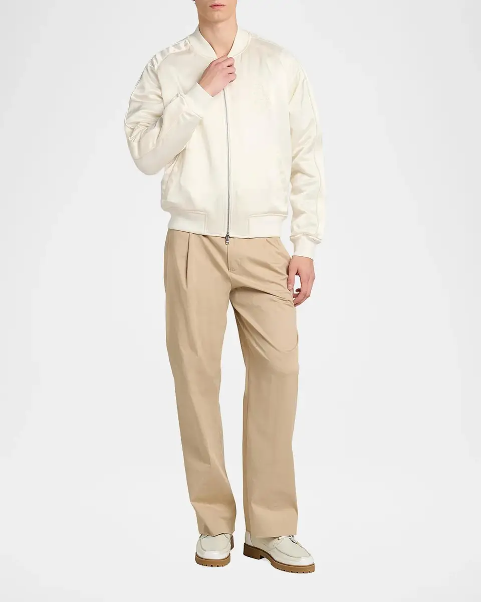 Casablanca Men's Satin Bomber Jacket | Thumbnail 2 Casablanca Men's Satin Bomber Jacket | Thumbnail 2