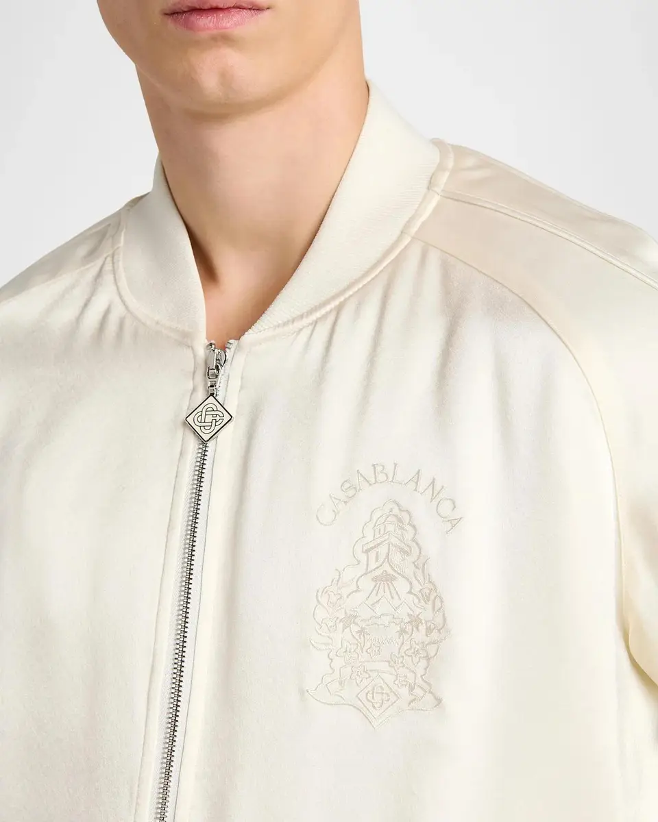 Casablanca Men's Satin Bomber Jacket | Thumbnail 5 Casablanca Men's Satin Bomber Jacket | Thumbnail 5