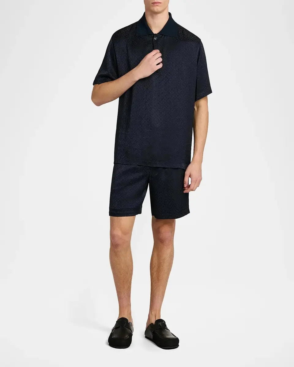 Casablanca Men's Monogram Drawstring Shorts | Thumbnail 2 Casablanca Men's Monogram Drawstring Shorts | Thumbnail 2