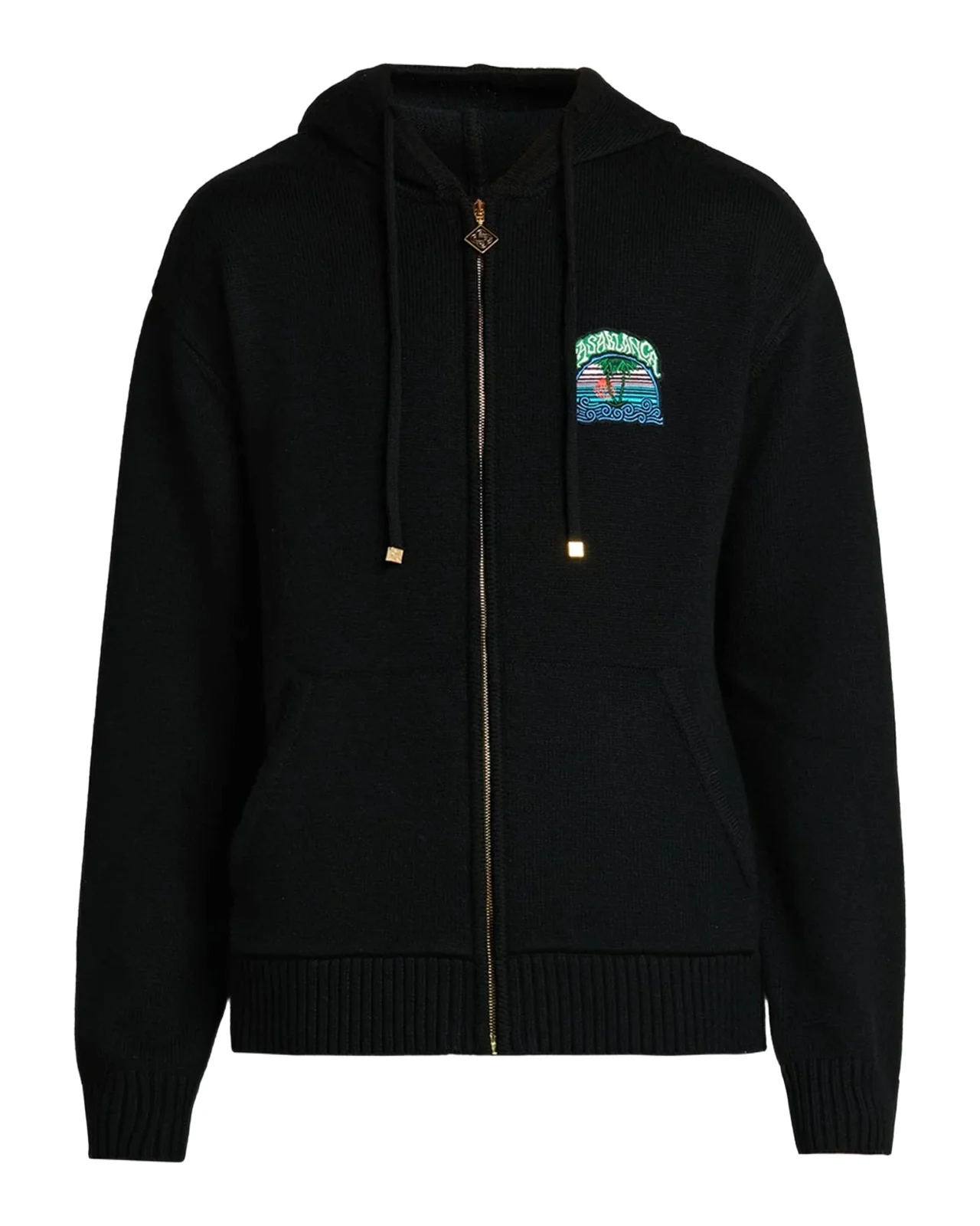 Casablanca Men's Palm Tree Cotton Full-Zip Hoodie