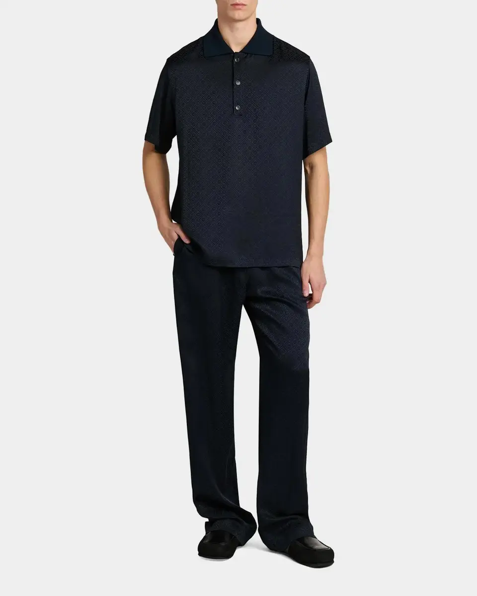 Casablanca Men's Monogram Satin Trousers | Thumbnail 2 Casablanca Men's Monogram Satin Trousers | Thumbnail 2