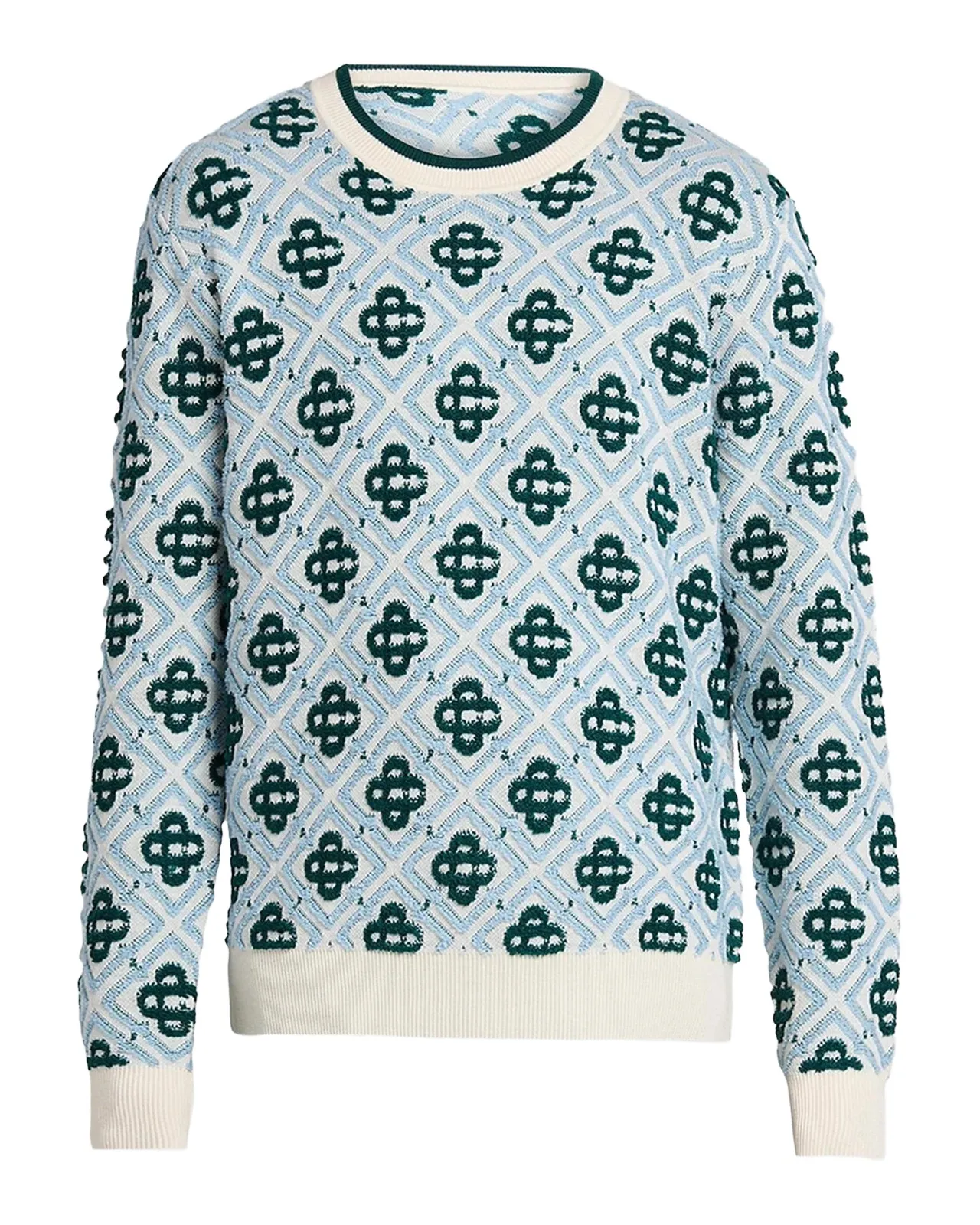 Casablanca Men's Monogram Wool Crewneck Sweater