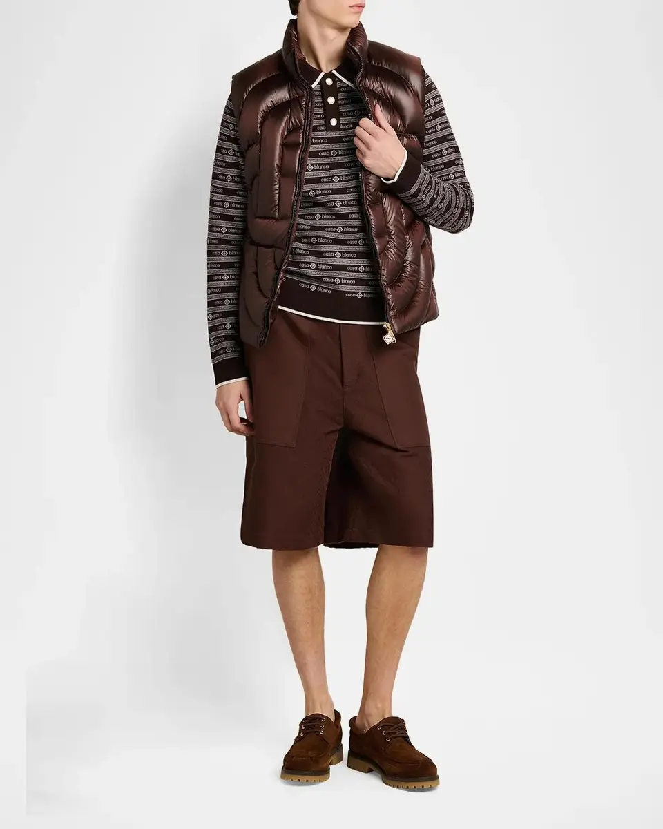 Casablanca Men's Quilted Nylon Puffer Vest | Thumbnail 2 Casablanca Men's Quilted Nylon Puffer Vest | Thumbnail 2