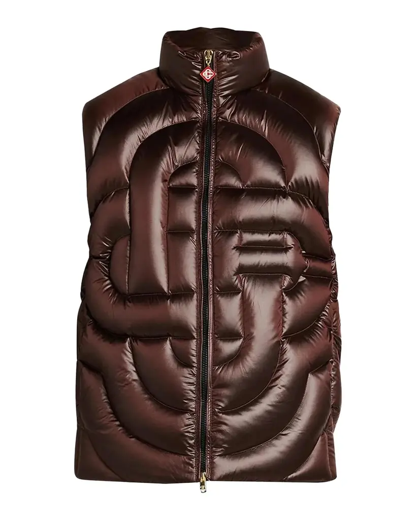 Casablanca Men's Quilted Nylon Puffer Vest