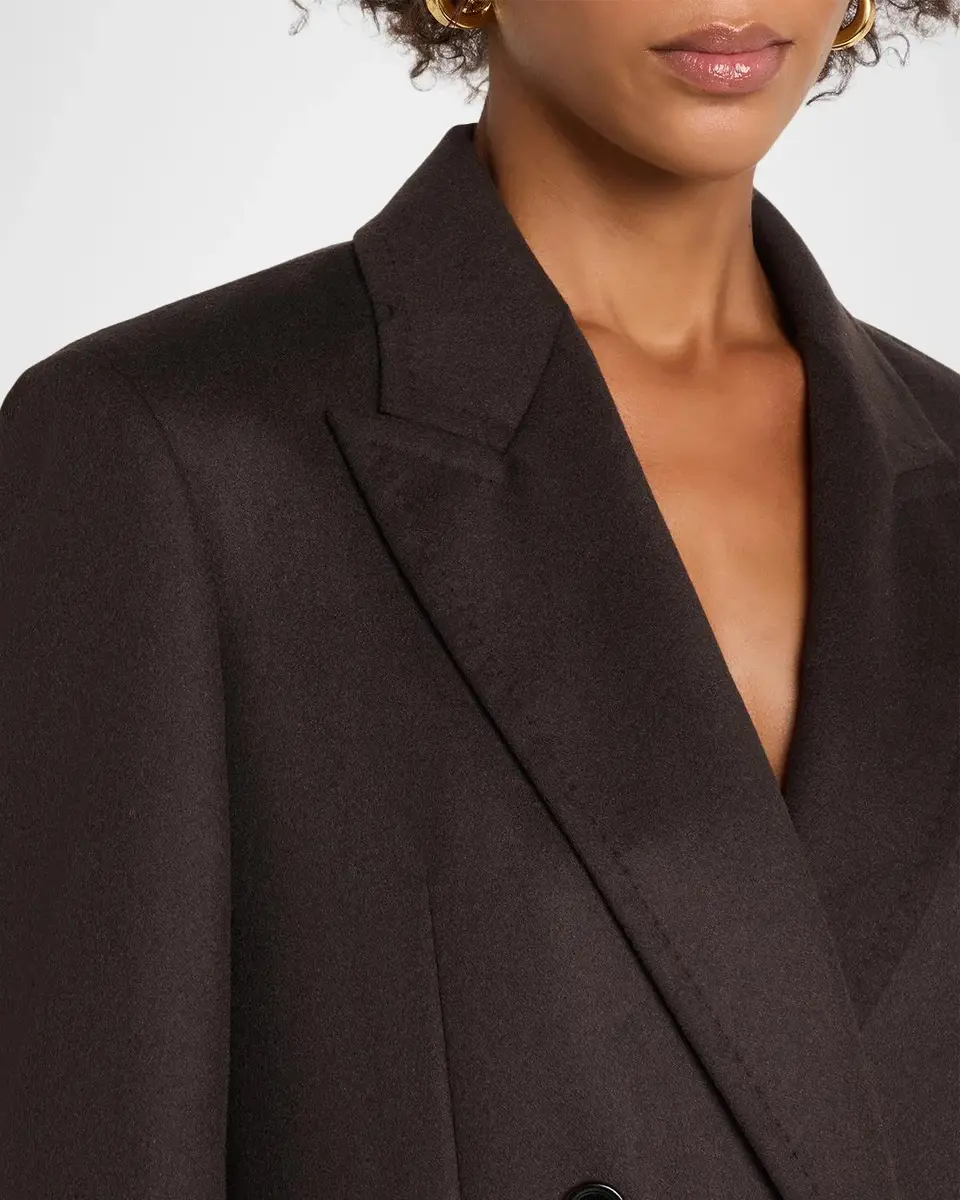 Max Mara Olimpia Brushed Wool Double-Breasted Blazer Jacket | Thumbnail 5 Max Mara Olimpia Brushed Wool Double-Breasted Blazer Jacket | Thumbnail 5