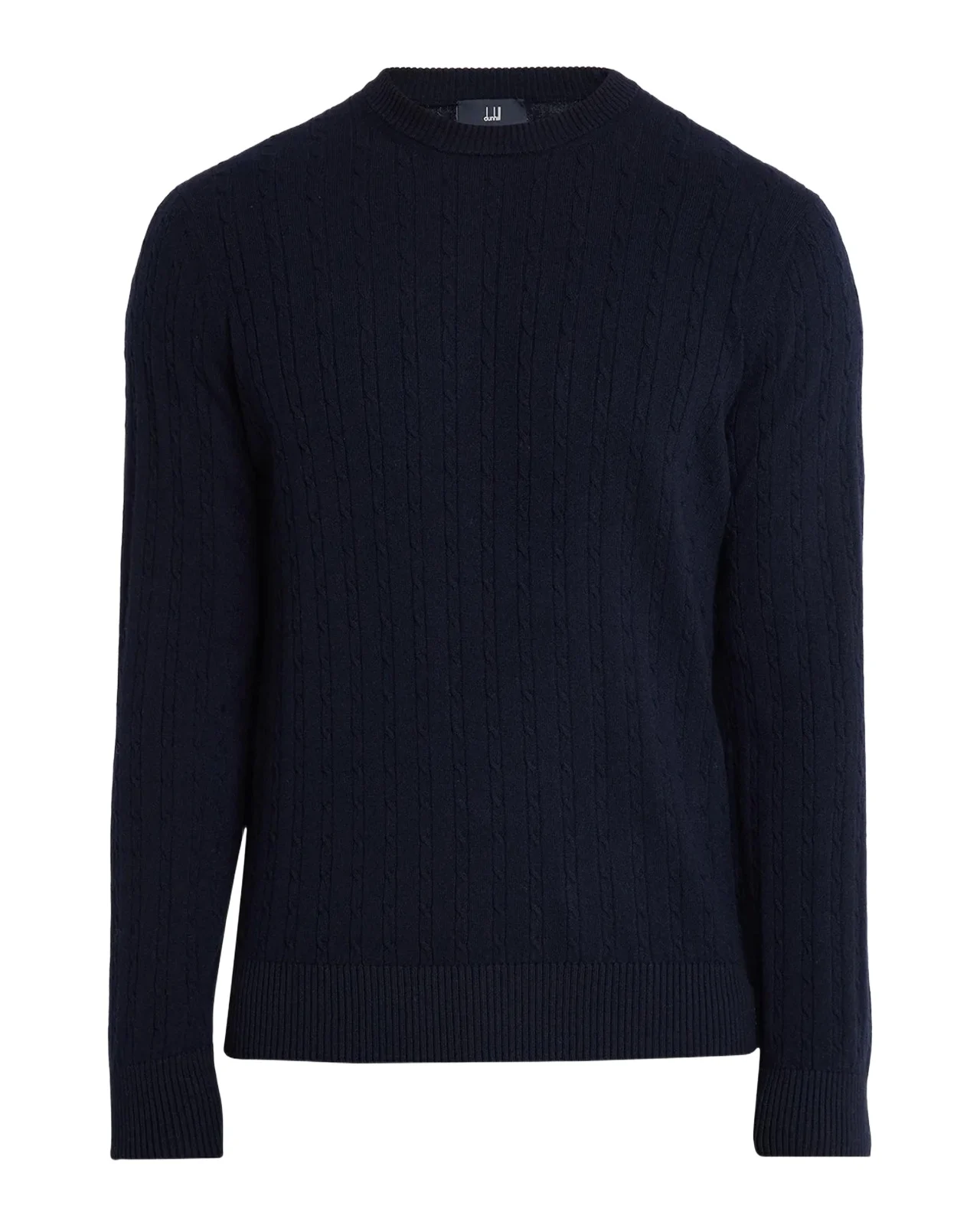 dunhill Men's 14GG Cashmere Cable Crewneck Sweater