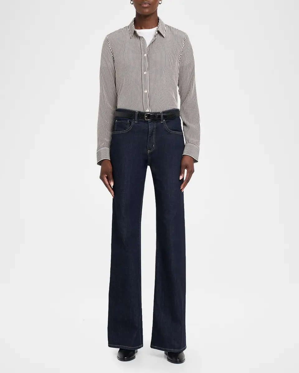Nili Lotan Spotted Silk Button-Down Blouse | Thumbnail 2 Nili Lotan Spotted Silk Button-Down Blouse | Thumbnail 2