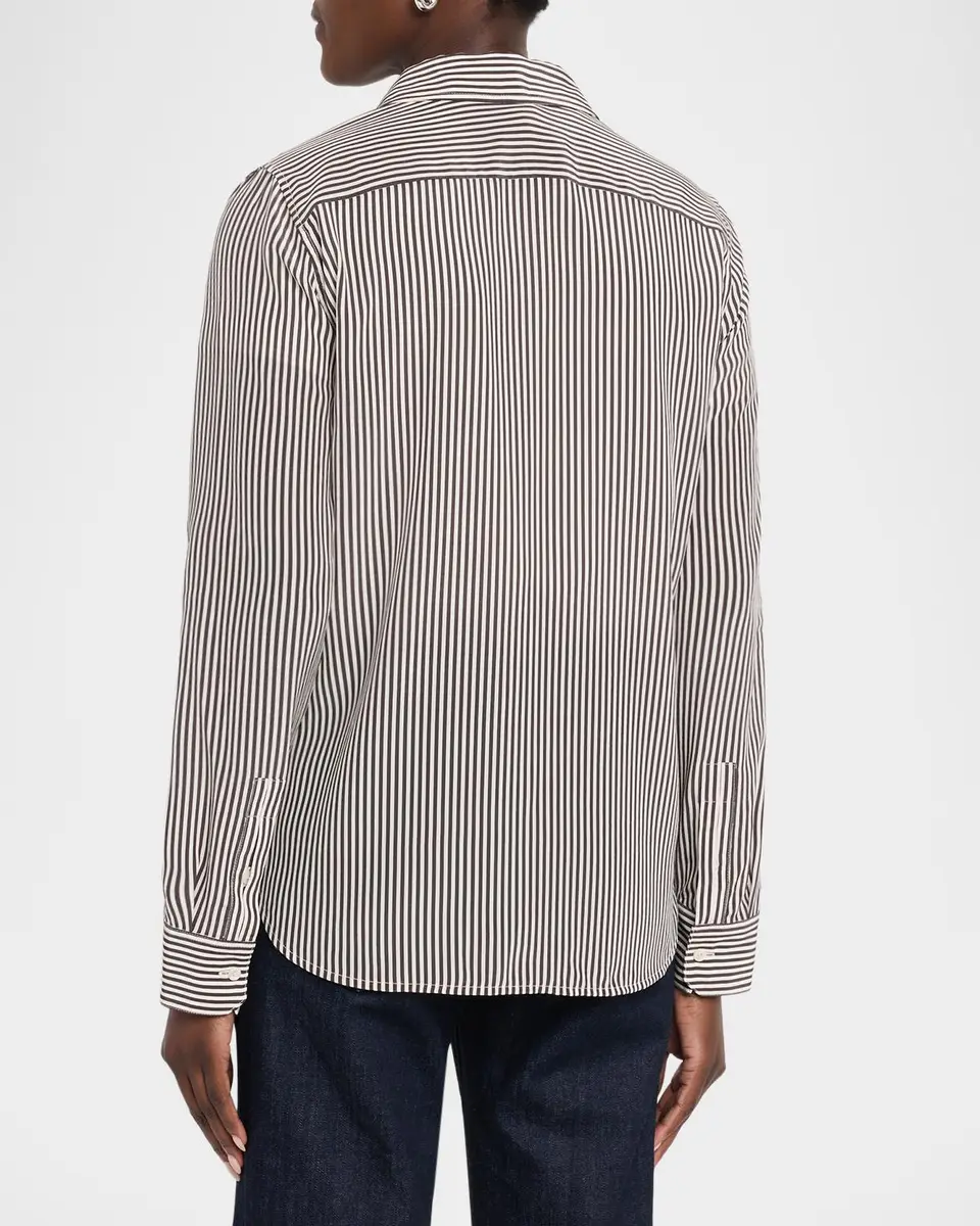 Nili Lotan Spotted Silk Button-Down Blouse | Thumbnail 3 Nili Lotan Spotted Silk Button-Down Blouse | Thumbnail 3