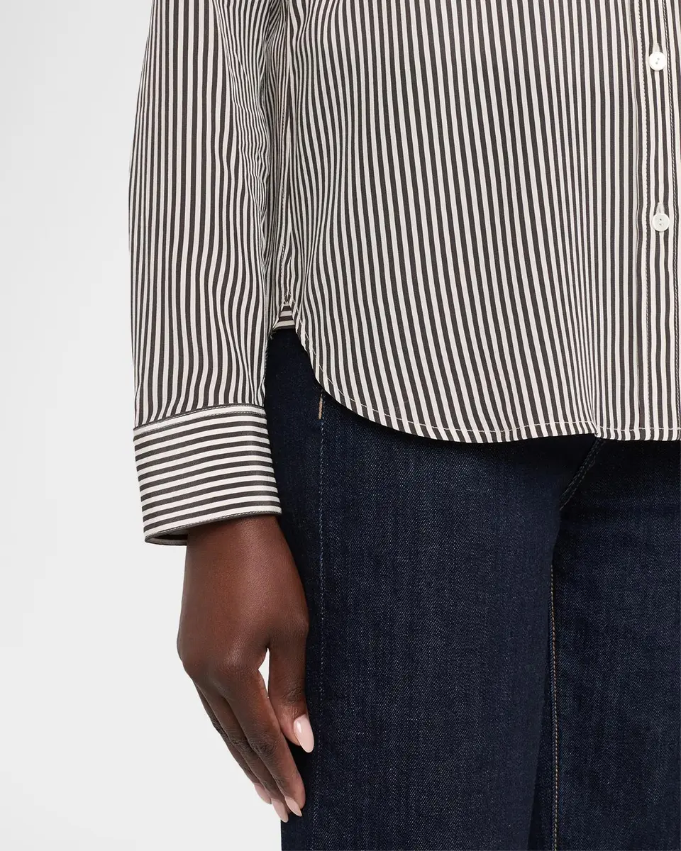 Nili Lotan Spotted Silk Button-Down Blouse | Thumbnail 5 Nili Lotan Spotted Silk Button-Down Blouse | Thumbnail 5