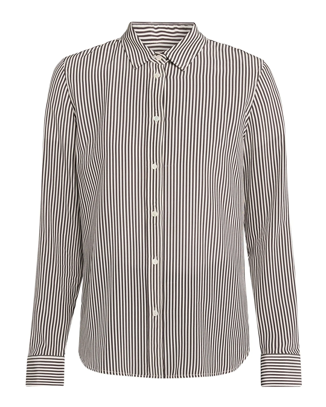 Spotted Silk Button-Down Blouse Spotted Silk Button-Down Blouse