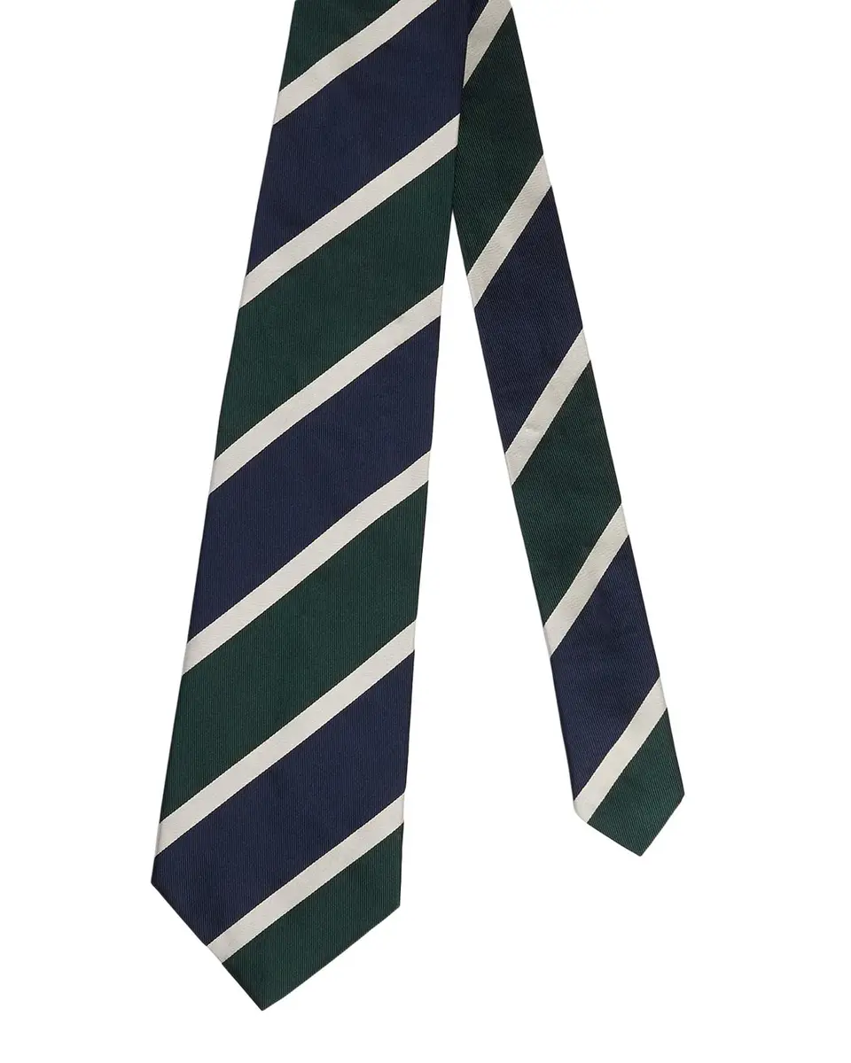 dunhill Men's Silk Regimental Stripe Tie | Thumbnail 3 dunhill Men's Silk Regimental Stripe Tie | Thumbnail 3