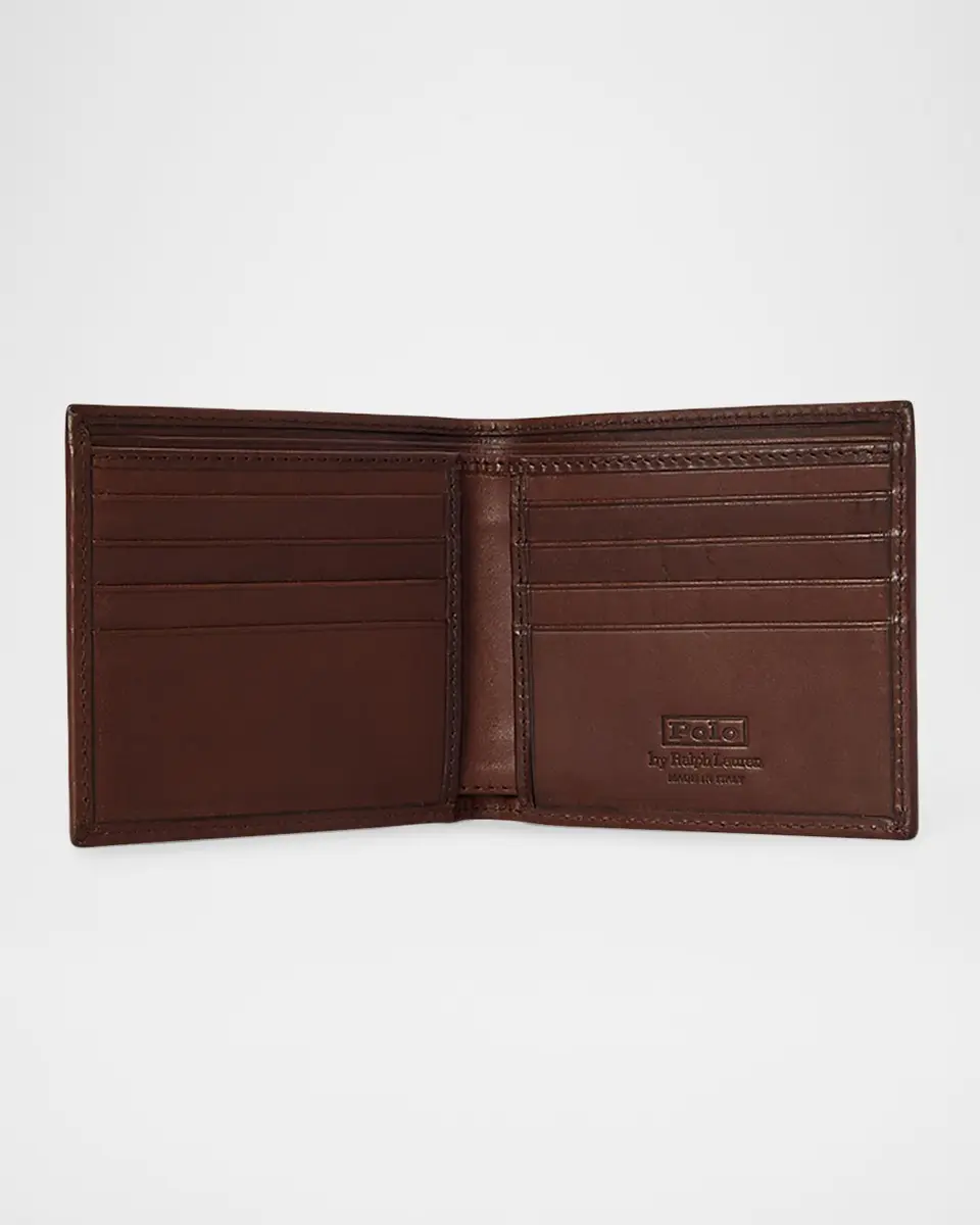 Polo Ralph Lauren Men's Orice Vachetta Leather Billfold Wallet | Thumbnail 2 Polo Ralph Lauren Men's Orice Vachetta Leather Billfold Wallet | Thumbnail 2