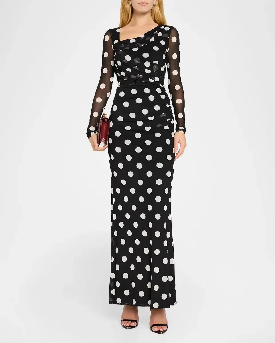 BLACK HALO Lazul Polka Dot Maxi Dress | Thumbnail 2 BLACK HALO Lazul Polka Dot Maxi Dress | Thumbnail 2