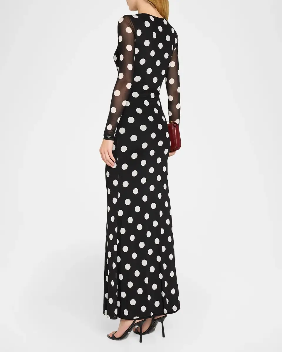BLACK HALO Lazul Polka Dot Maxi Dress | Thumbnail 3 BLACK HALO Lazul Polka Dot Maxi Dress | Thumbnail 3