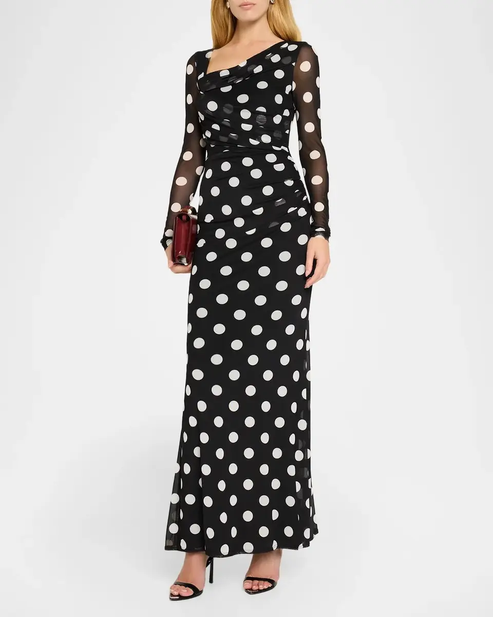 BLACK HALO Lazul Polka Dot Maxi Dress | Thumbnail 4 BLACK HALO Lazul Polka Dot Maxi Dress | Thumbnail 4