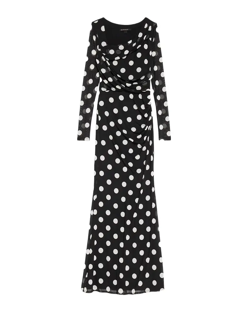 Lazul Polka Dot Maxi Dress Lazul Polka Dot Maxi Dress