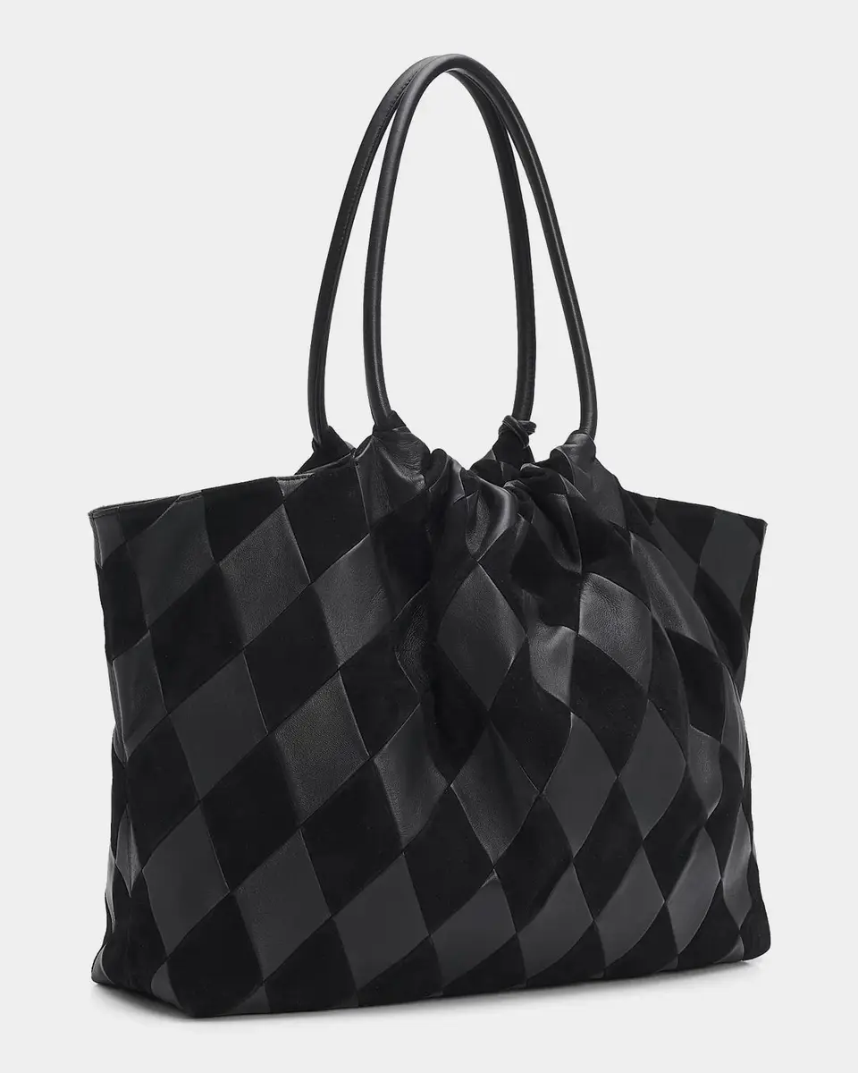 Zimmermann Cloud 91 Suede & Leather Checkerboard Shopper | Thumbnail 3 Zimmermann Cloud 91 Suede & Leather Checkerboard Shopper | Thumbnail 3
